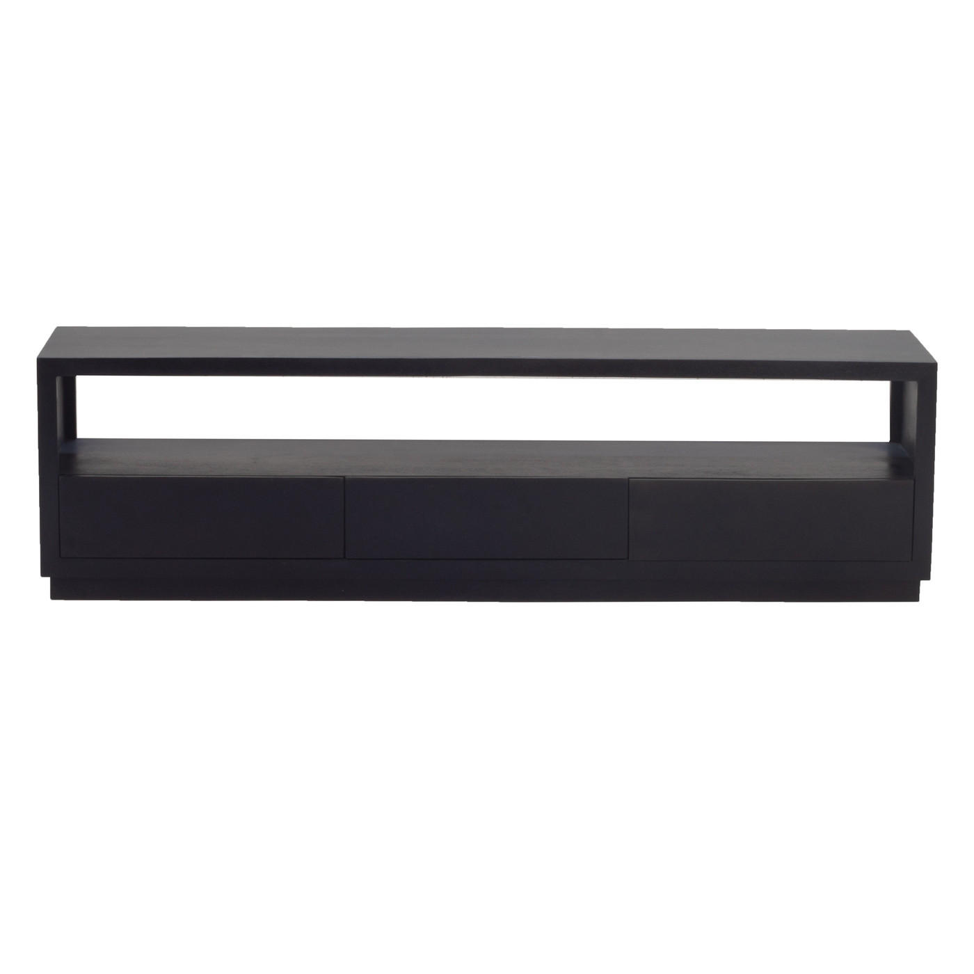 TV-SCHRANK 150cm, schwarz - Schwarz, Holz (150/50/40cm) - Giga Meubel