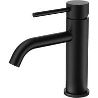 WASCHTISCHARMATUR Schwarz Einhandgriff Mischbatterie 7.3'' Mattschwarz - Schwarz, Metall (16.5/18.5/6.5cm)