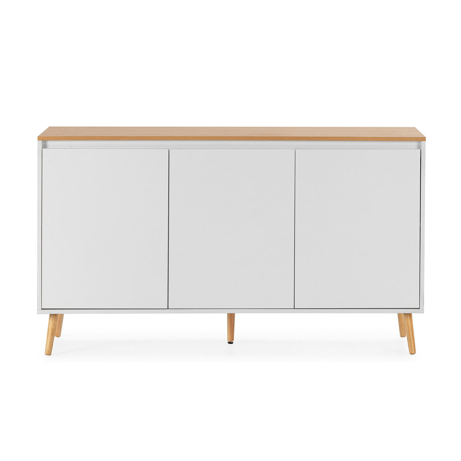 SIDEBOARD Desi 3 türen Weiß - Weiß, Holzwerkstoff (140/80/40cm)