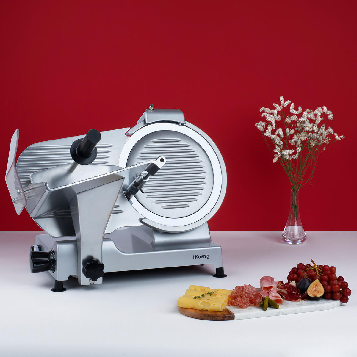 ALLESSCHNEIDER elektronisch MSX300, Silber - Blau, Metall (59.5/44/47cm) - HKoenig