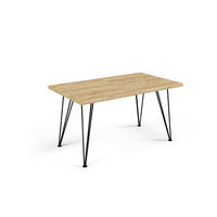ESSTISCH ROSE Eiche hell 80x220x76 cm - Eichefarben, Holzwerkstoff (220/80/76cm) - FURNLUX