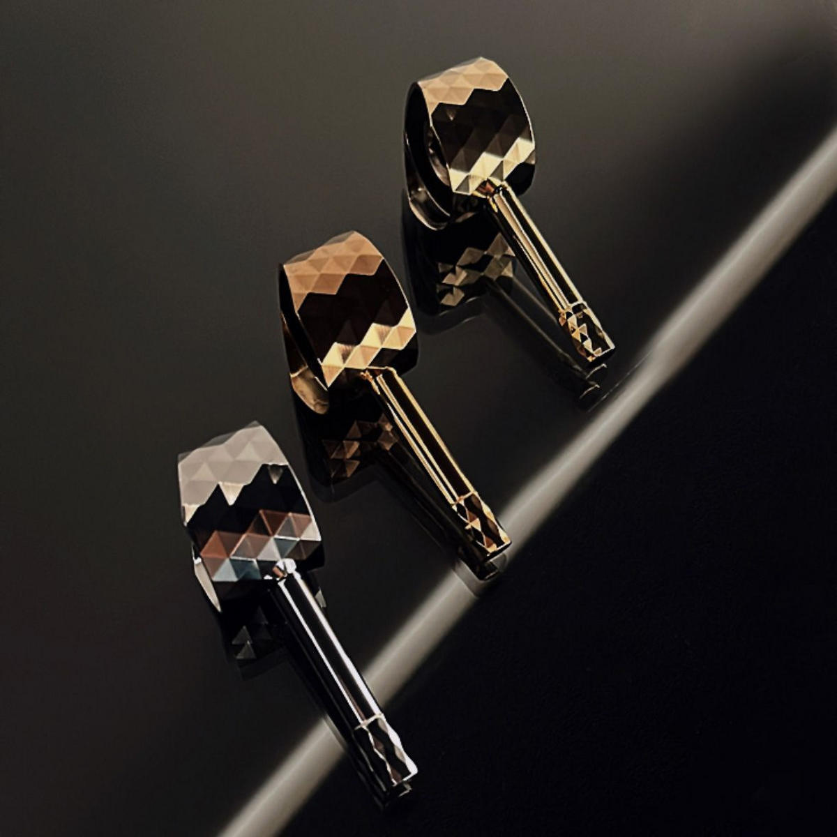 BIDETARMATUR Rea Lungo Loop Diamond Gold - Goldfarben, Metall (5/11/5cm) - REA