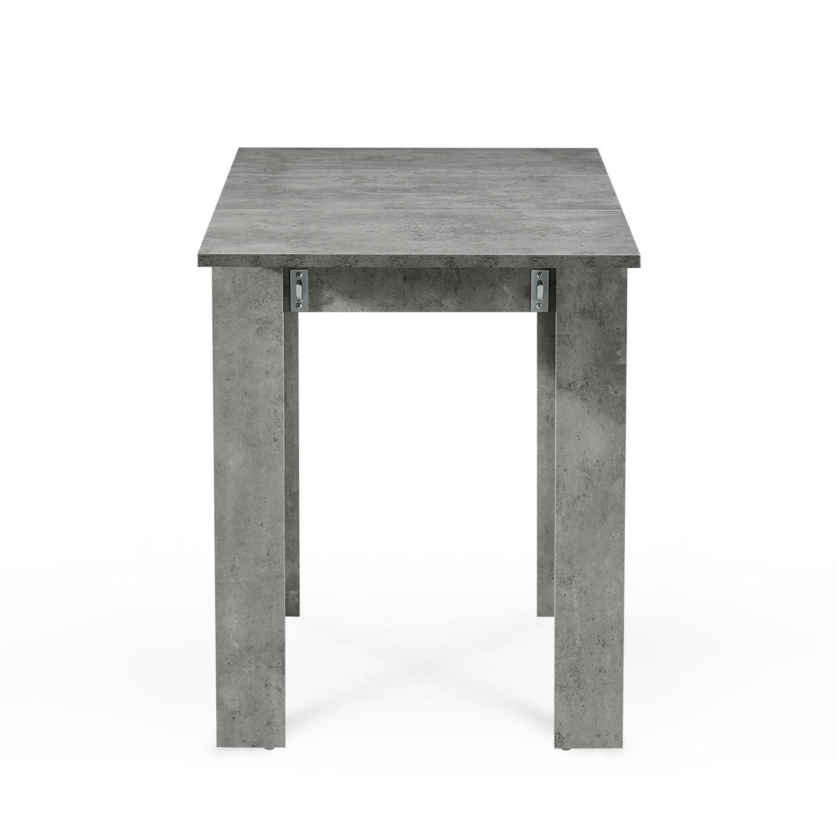 ESSTISCH LIVIUS 80-120/60/74 cm - Grau, Holzwerkstoff (80/60/74cm) - B&D Home