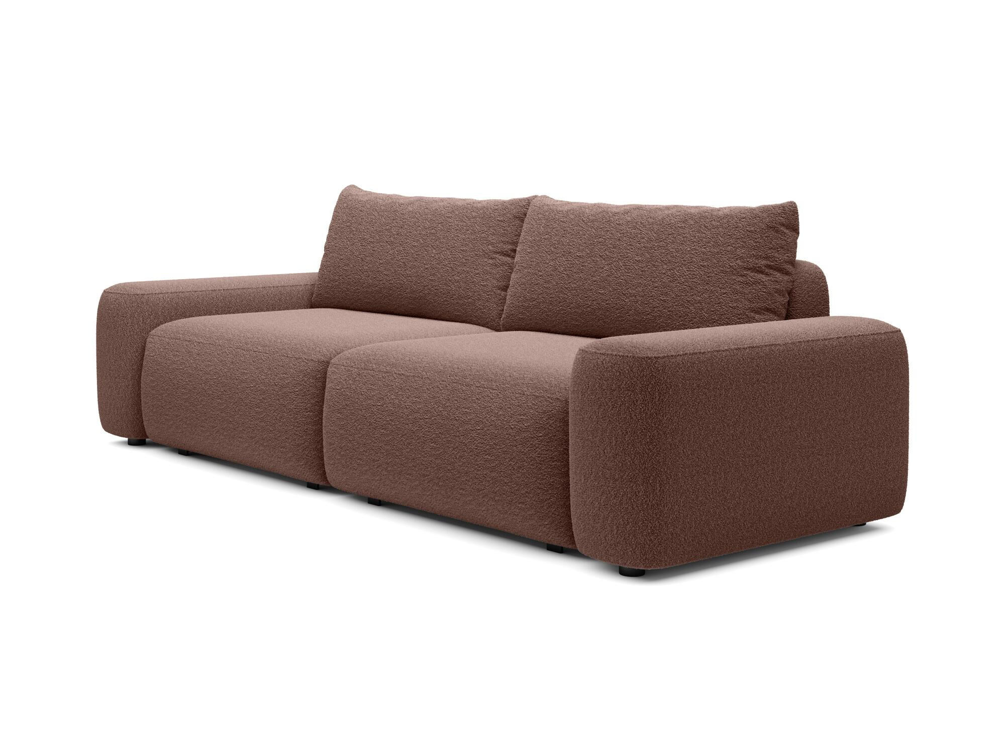 SOFA LOOP Braun 257x105x87 cm - Braun, Textil (257/87/105cm) - FURNLUX