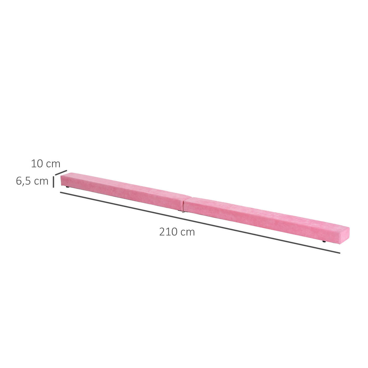 SCHWEBEBALKEN Rosa - Rosa, Holz/Kunststoff (210/10/6.5cm) - Jamb