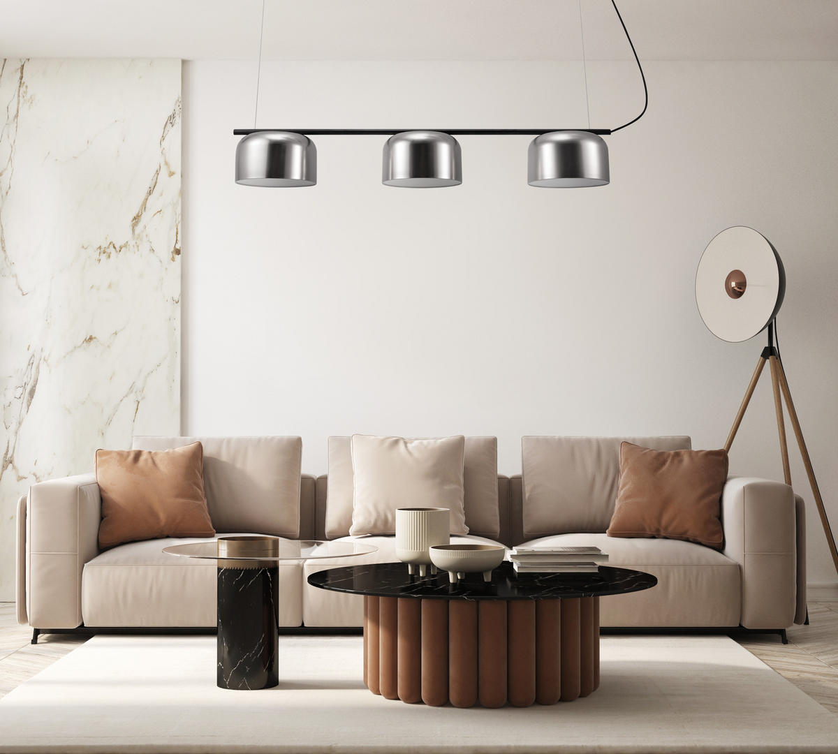 PENDELLEUCHTE Bowl - Schwarz, Metall (121/25/17.9cm) - Paco Home