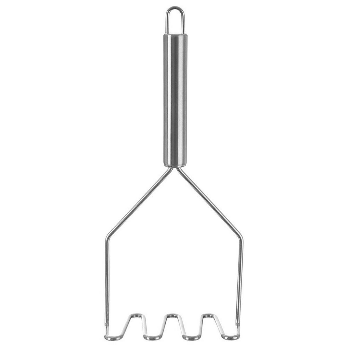 STAHL-KARTOFFELSTAMPFER 24 cm Silber - Silberfarben, Metall (10.5/24cm) - Orion 