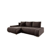 ECKSOFA Elmo - Dunkelbraun, Holzwerkstoff/Textil (227/153cm) - Fun Möbel
