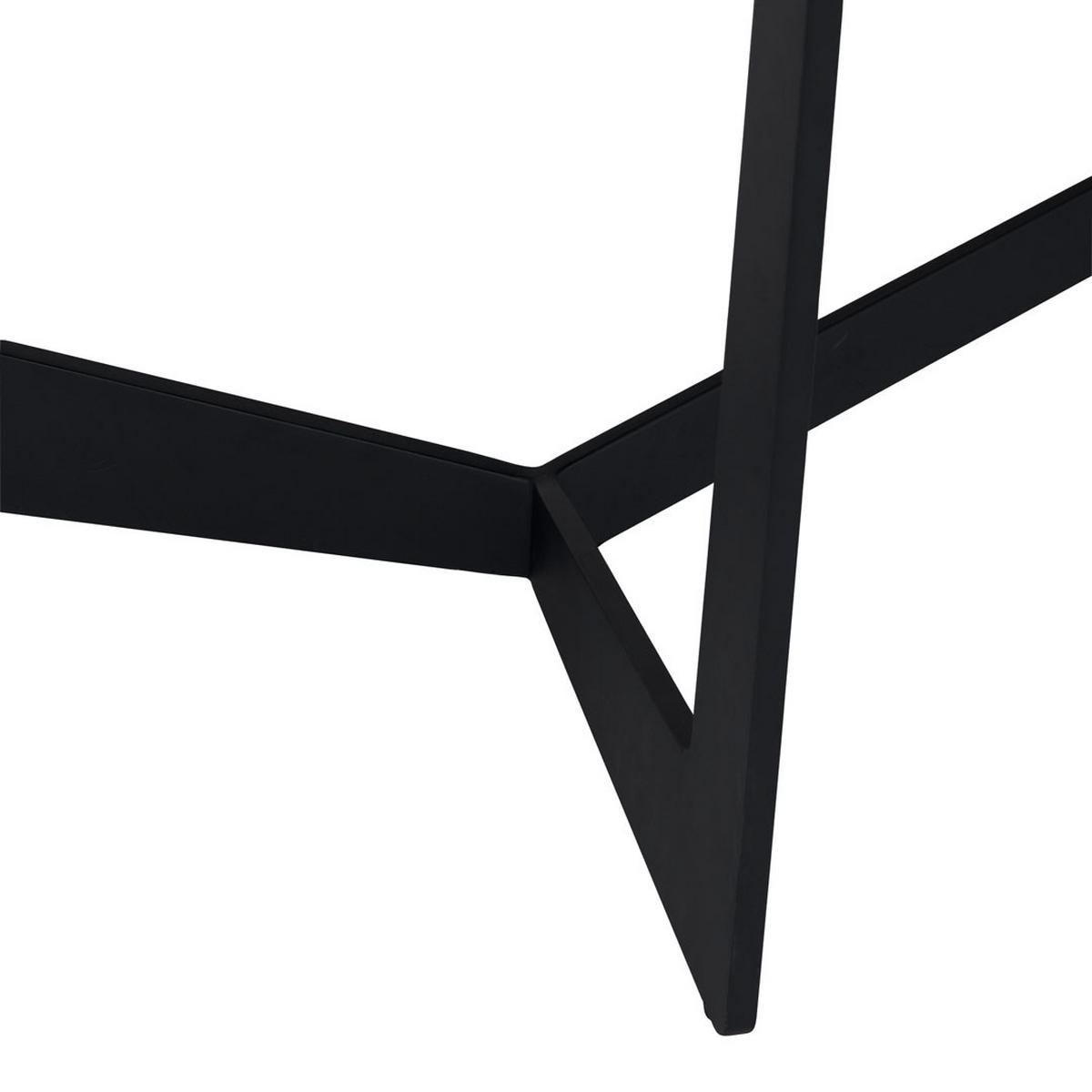 ESSTISCH schwarz - Schwarz, Holz/Metall (100/200/76cm) - ebuy24