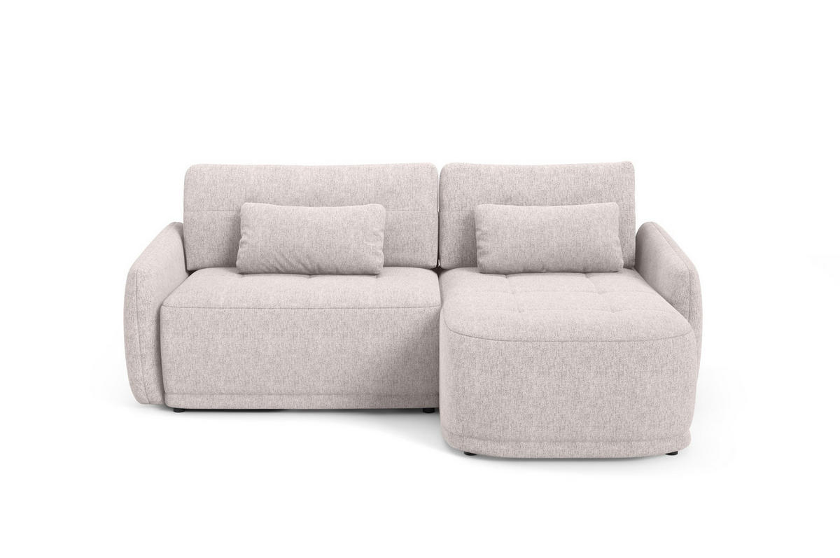 ECKSOFA Krabi Beige, mit Schlaffunktion - Beige, Textil (240/167cm) - Bettso