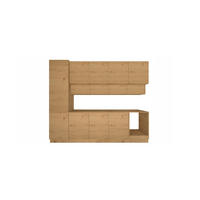 KÜCHENZEILE 300 cm - Nexa KÜ-LN-006 - in Woodline / Matt - Eiche Artisan, Holz (300/212/58cm) - ROYAL24_MARKT