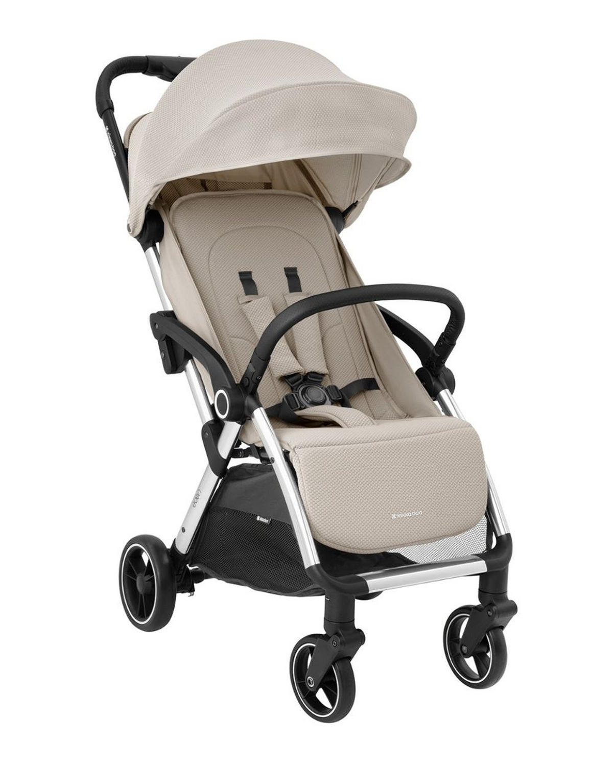 BUGGY Eden bis 22 kg beige Federung Regenschutz zusammenklappbar - Beige, Metall (62/47/100cm) - Kikka boo