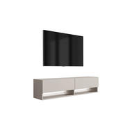 TV-LOWBOARD 140 cm Kaschmir, LED weiß, 140 × 32 × 34 cm - Beige, Holzwerkstoff (140/33.6/32cm) - 3XE LIVING