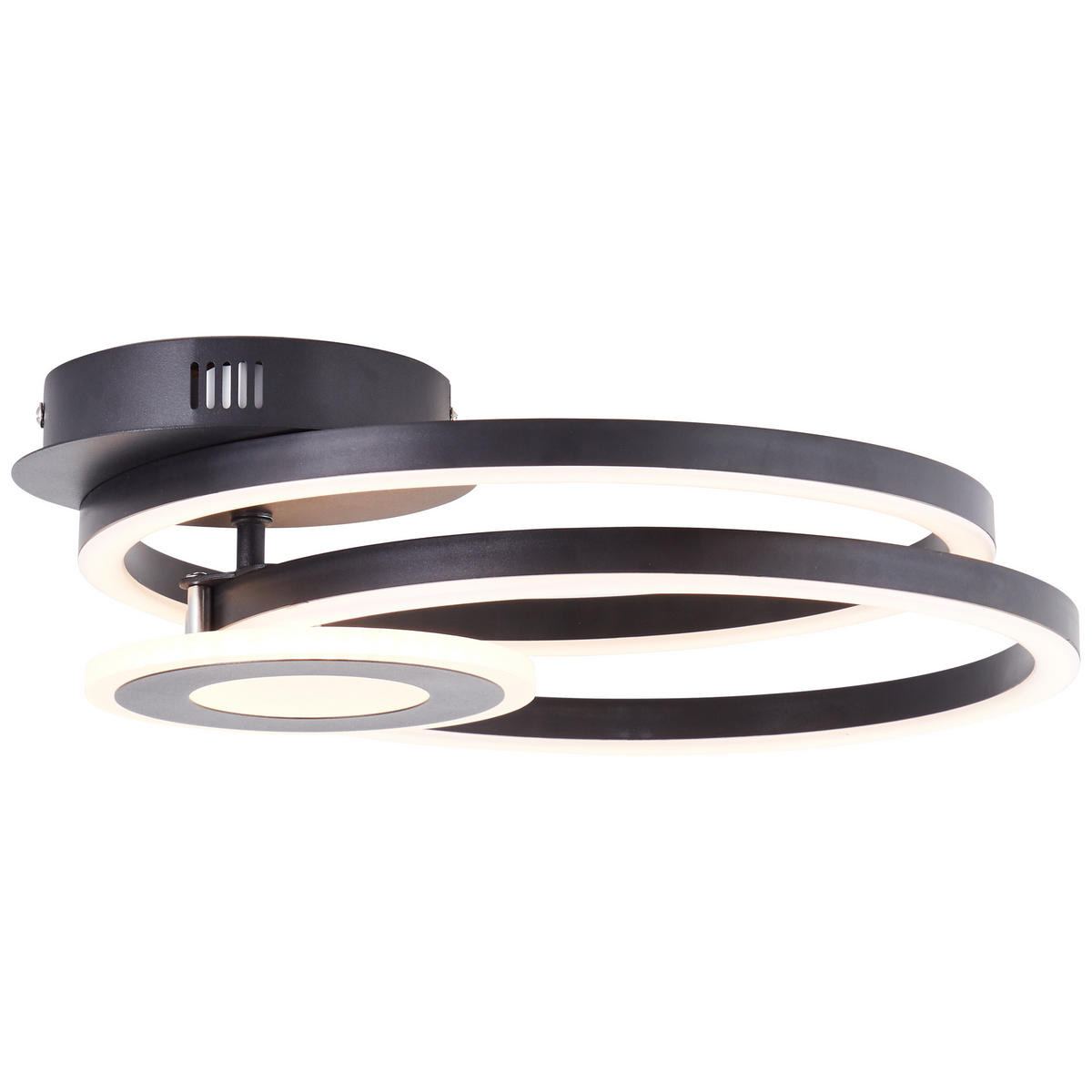 DECKENLEUCHTE Bray G99904A06 - Schwarz, Metall (30/52/8.5cm) - Brilliant