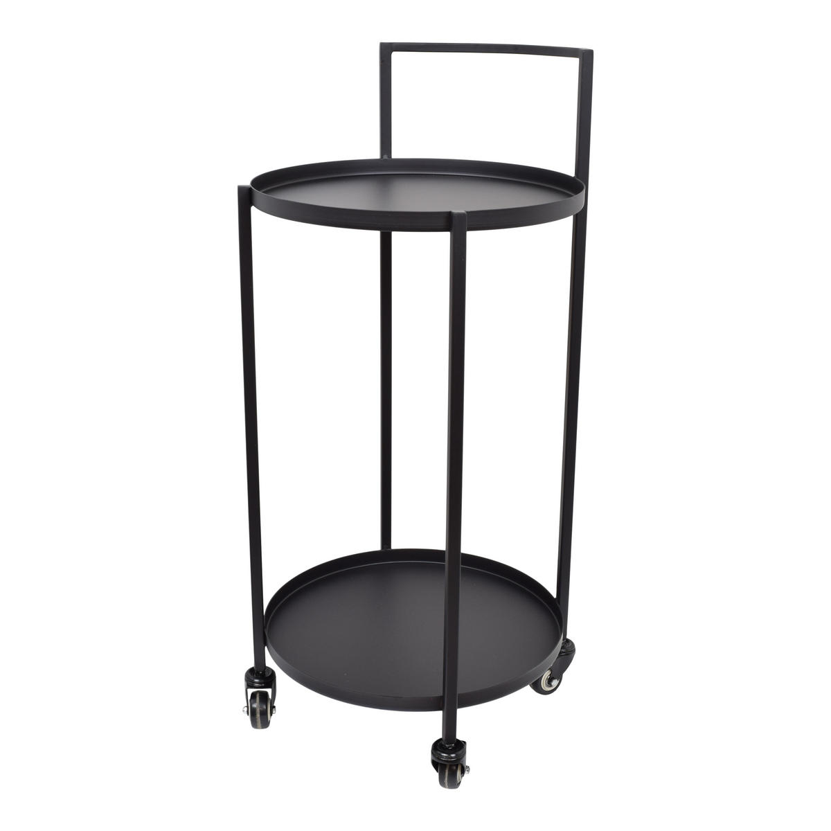 KÜCHENWAGEN James Schwarz - Schwarz, Metall (42/86/39cm) - LOFT42