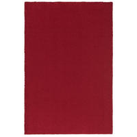 LUXUS HOCHFLOR SHAGGY TEPPICH VELVET - Weinrot, Textil (140/200cm) - Snapstyle