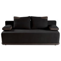ROZKLÁDACÍ pohovka Bento 3místná s funkcí spaní, hnědá - hnědá, textil (200/93/98cm) - Beautysofa