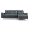 ECKSOFA Carl L - Grau - Grau, Holz (232/137cm) - Möblo