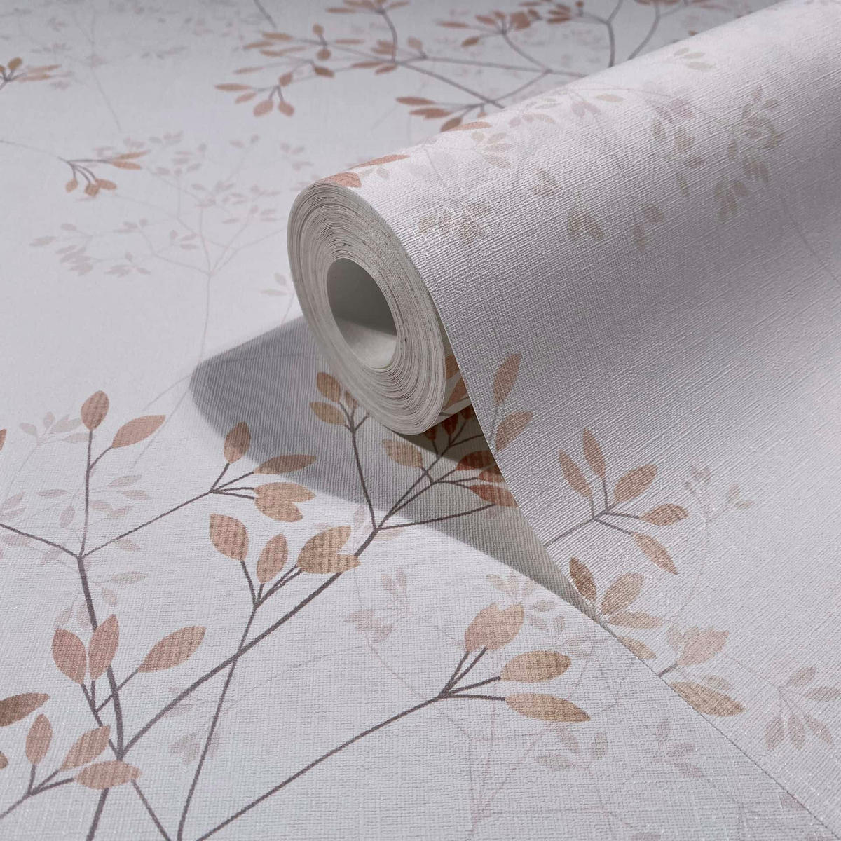 VLIESTAPETE Floral Tapete weiß, rot - Rot/Weiß, Papier (53/1005cm) - marburg