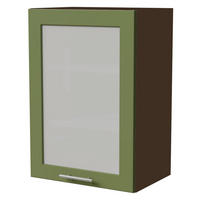 KÜCHENHÄNGESCHRANK Brerra W2S/50 Lava / RAL 6025 farngrün Matt 50 / 32,5 / 72cm - Dunkelgrau/Grün, Holz/Holzwerkstoff (50/72/32.5cm) - Feldmann-Wohnen
