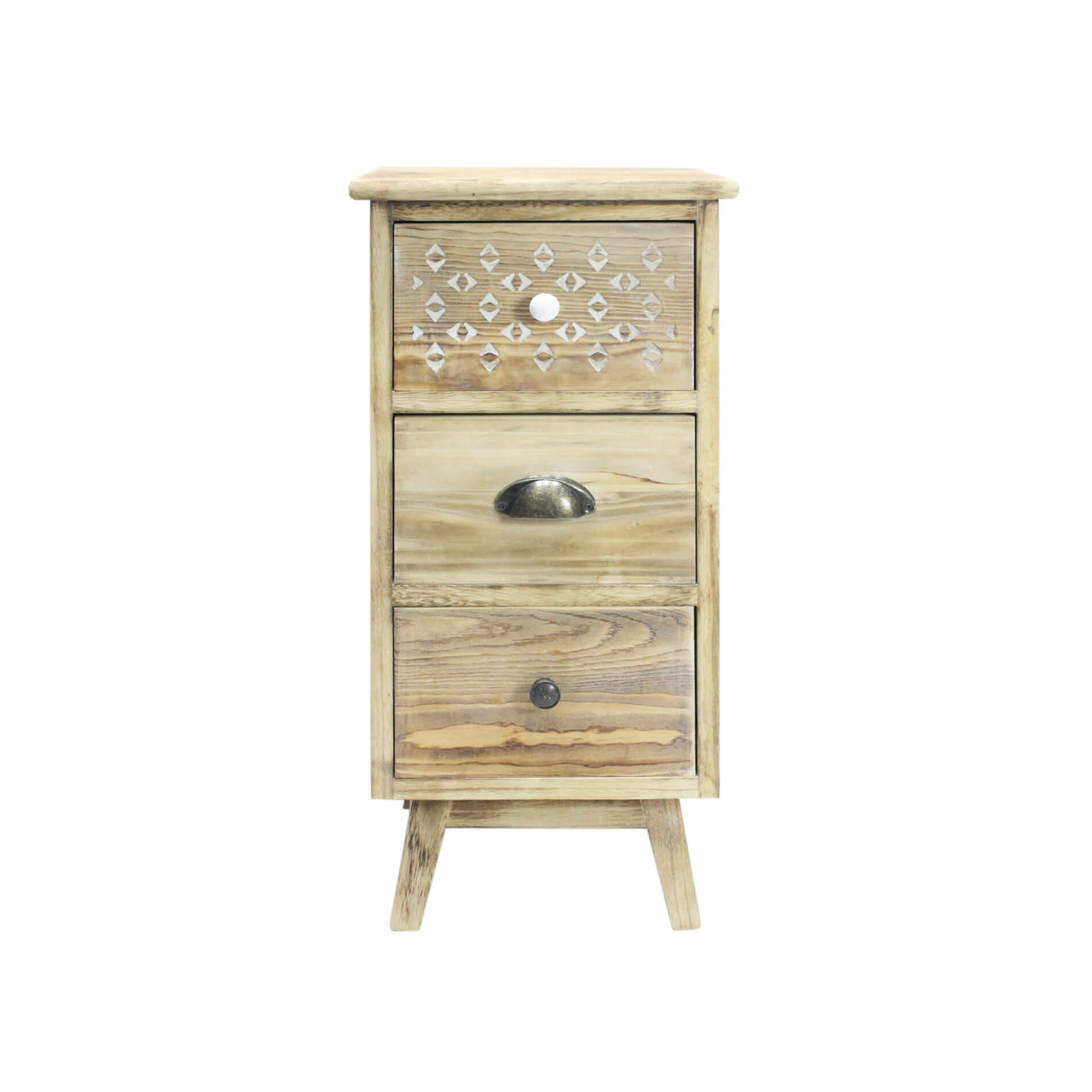 NACHTTISCH Braun 30/30/65 cm - Braun, Holz (30/65/30cm) - Mobili Rebecca
