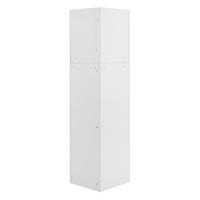 BADSCHRANK Eckschrank 36,5 x 36,5 x 155 cm Weiß - Weiß, Holzwerkstoff (36.5/155/36.5cm) - Beauniv