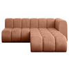 ECKSOFA modulares Sofa Darnel-L1 - 205x177x70 cm Apricot - Koralle, Holzwerkstoff/Textil (205/177cm) - ALTDECOR