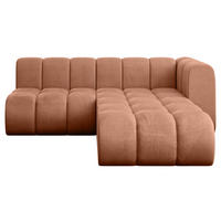 ECKSOFA modulares Sofa Darnel-L1 - 205x177x70 cm Apricot - Koralle, Holzwerkstoff/Textil (205/177cm) - ALTDECOR