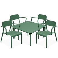 GARTENMÖBEL-SET GALIO, 5-tlg - Grün, Kunststoff - KONSIMO®
