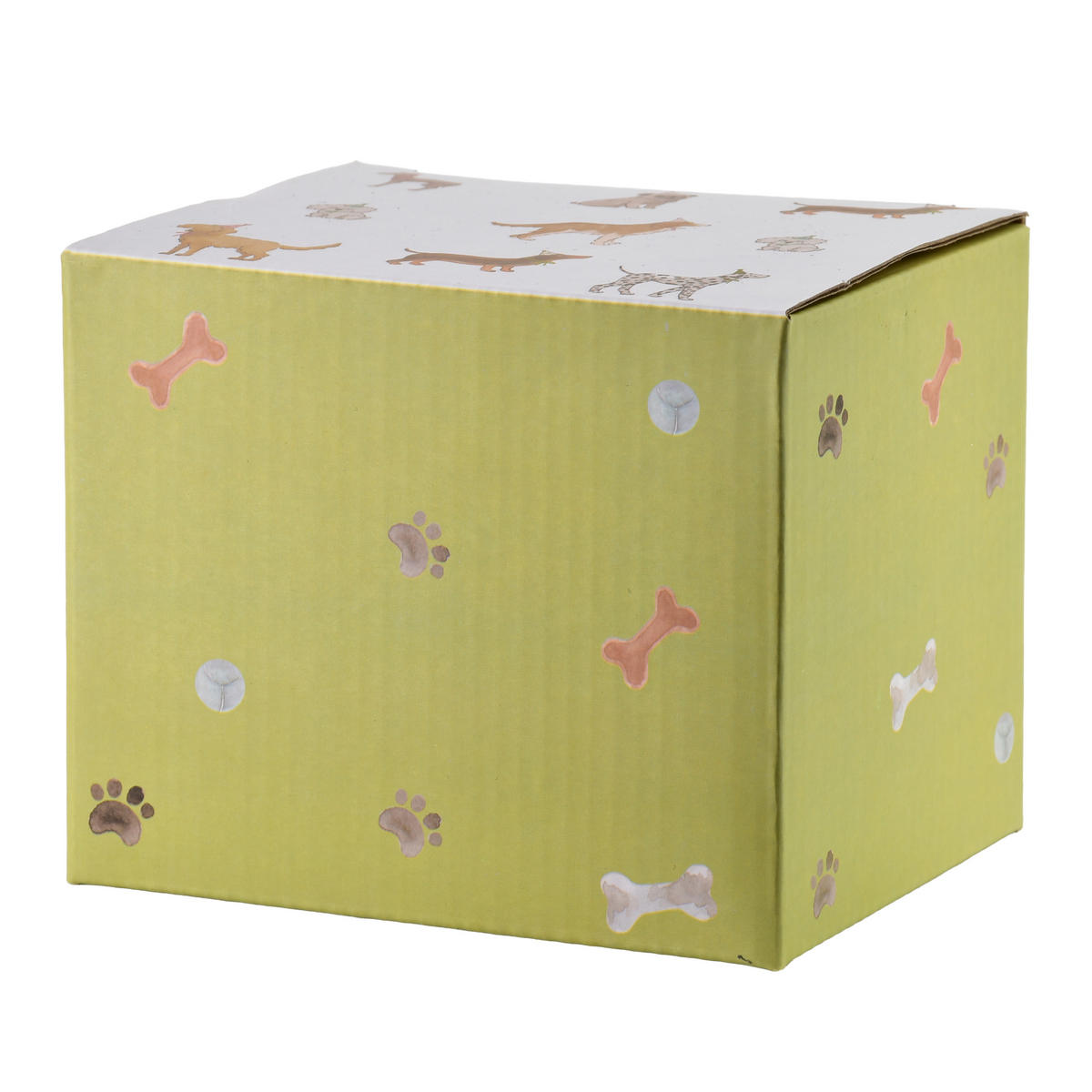 HRNEK Noah, porcelán, hnědá - bílá, keramika (0.41L) - Mondex