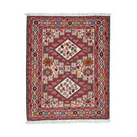 TEPPICH Sumak Shahsavan Beige 96/77 cm Schurwolle - Beige, Textil (77/96cm) - Looma
