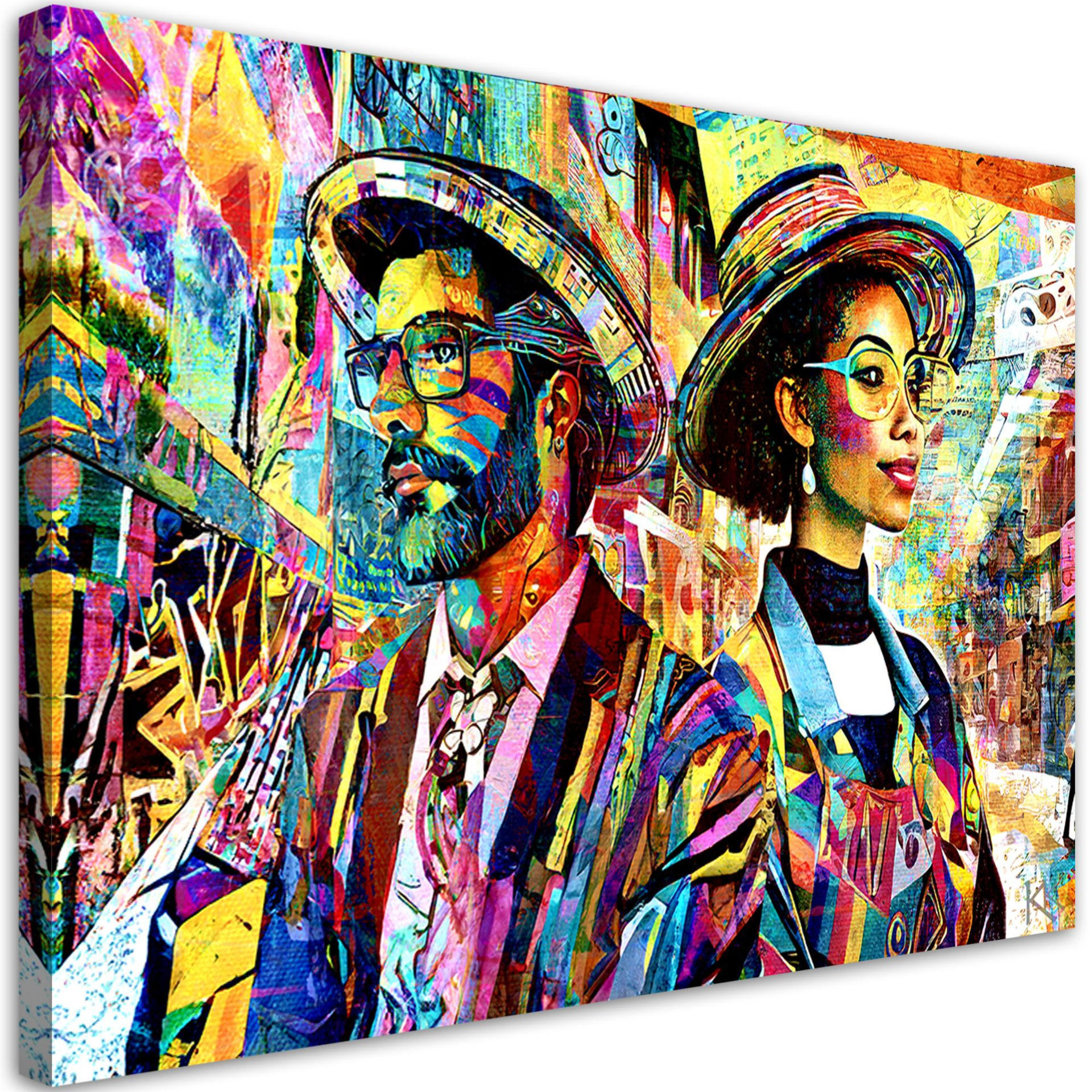 KUNSTDRUCK Lila 120/80 cm - Lila, Textil (120/80cm) - KUNSTLOFT