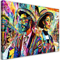 KUNSTDRUCK Lila 120/80 cm - Lila, Textil (120/80cm) - KUNSTLOFT
