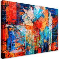 BILD Bunte Handgemalt Abstrakt 3D - Multicolor, Textil (120/80cm) - Feeby