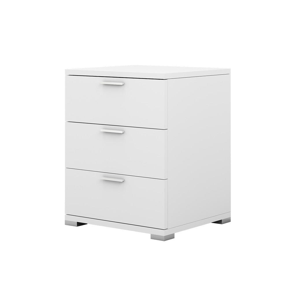 NACHTTISCH Marseille Weiß 46.2 x 60 cm - Weiß, Holzwerkstoff (46.2/60/42cm) - Vicco