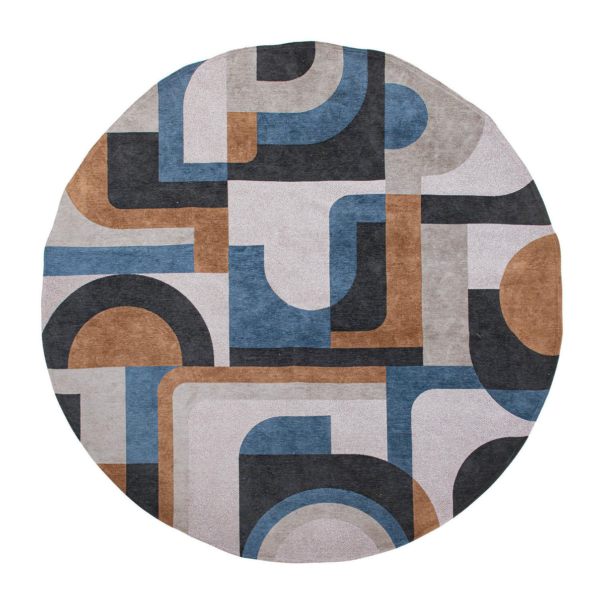 TEPPICH Camel Blue Nuance 240/240 cm - Braun, Textil (240/240cm) - Louis De Poortere