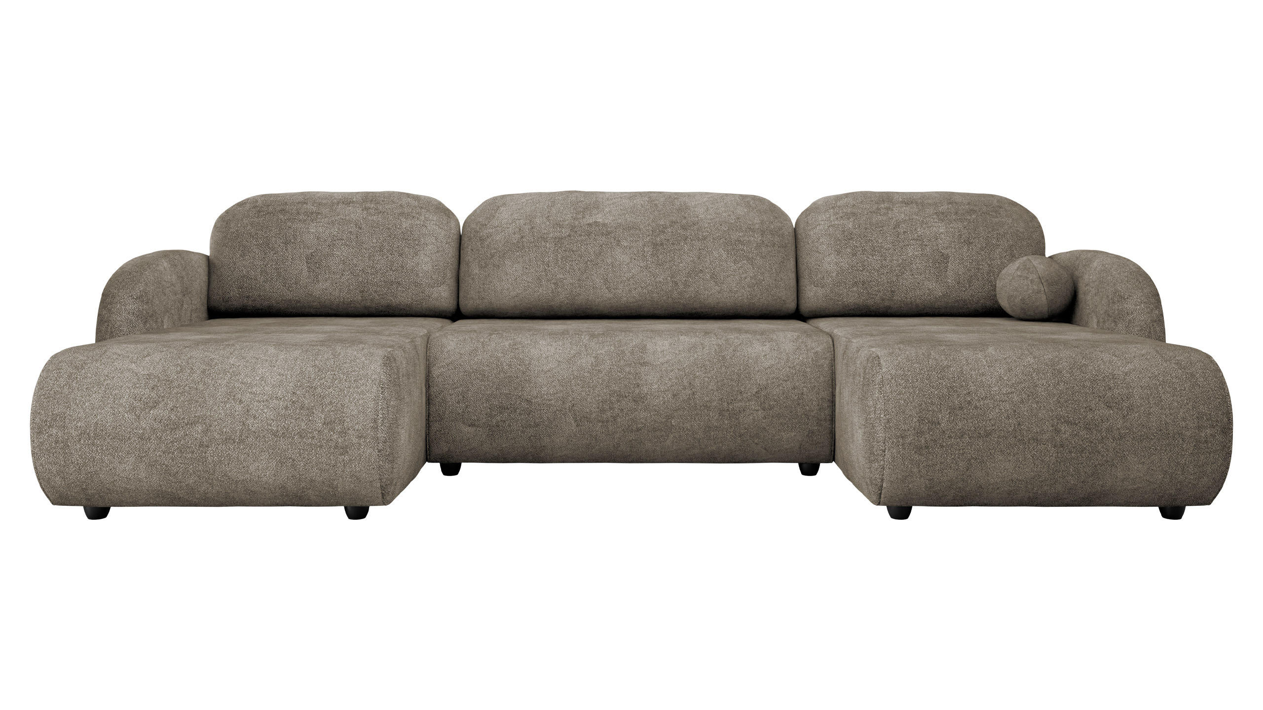 Mirjan24 Wohnlandschaft Hellbraun 318x88x160 cm