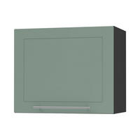 KLAPPHÄNGESCHRANK Kvantum W8/60 Mint Matt / Schwarz Matt 60 / 32,5 / 50cm - Schwarz/Mintgrün, Holz/Holzwerkstoff (60/50/32.5cm) - Feldmann-Wohnen