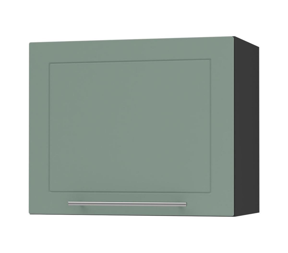 KLAPPHÄNGESCHRANK Kvantum W8/60 Mint Matt / Schwarz Matt 60 / 32,5 / 50cm - Schwarz/Mintgrün, Holz/Holzwerkstoff (60/50/32.5cm) - Feldmann-Wohnen