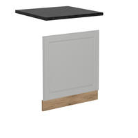 GESCHIRRSPÜLBLENDE R-Line Weiß Landhaus 60 cm , AP Anthrazit - Honigeiche/Eiche Wotan, Holzwerkstoff (60/57.2/1.6cm) - Vicco