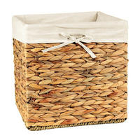 AUFBEWAHRUNGSWÜRFEL aus Wasserhyazinthen - B32x L32x H32/33cm - Apfelbaumfarben, Naturmaterialien (32/32/32cm) - Calicosy