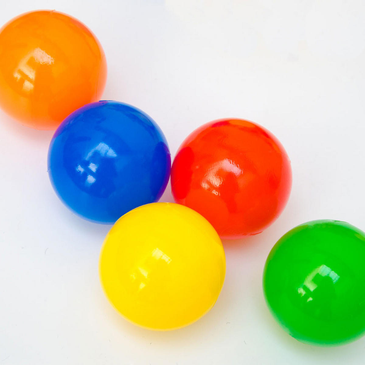 BÄLLEBAD-BÄLLE 50 Stück, bunt, 5.5cm - Multicolor, Kunststoff (5.5/5.5/5.5cm) - Littletom