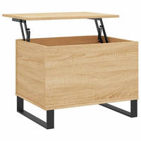 COUCHTISCH 60/44,5/45 cm aus Holzwerkstoff Sonoma-Eiche mit Höhenverstellbarer Tischplatte - Sonoma Eiche, Holz (44.5/60/45cm) - vidaXL