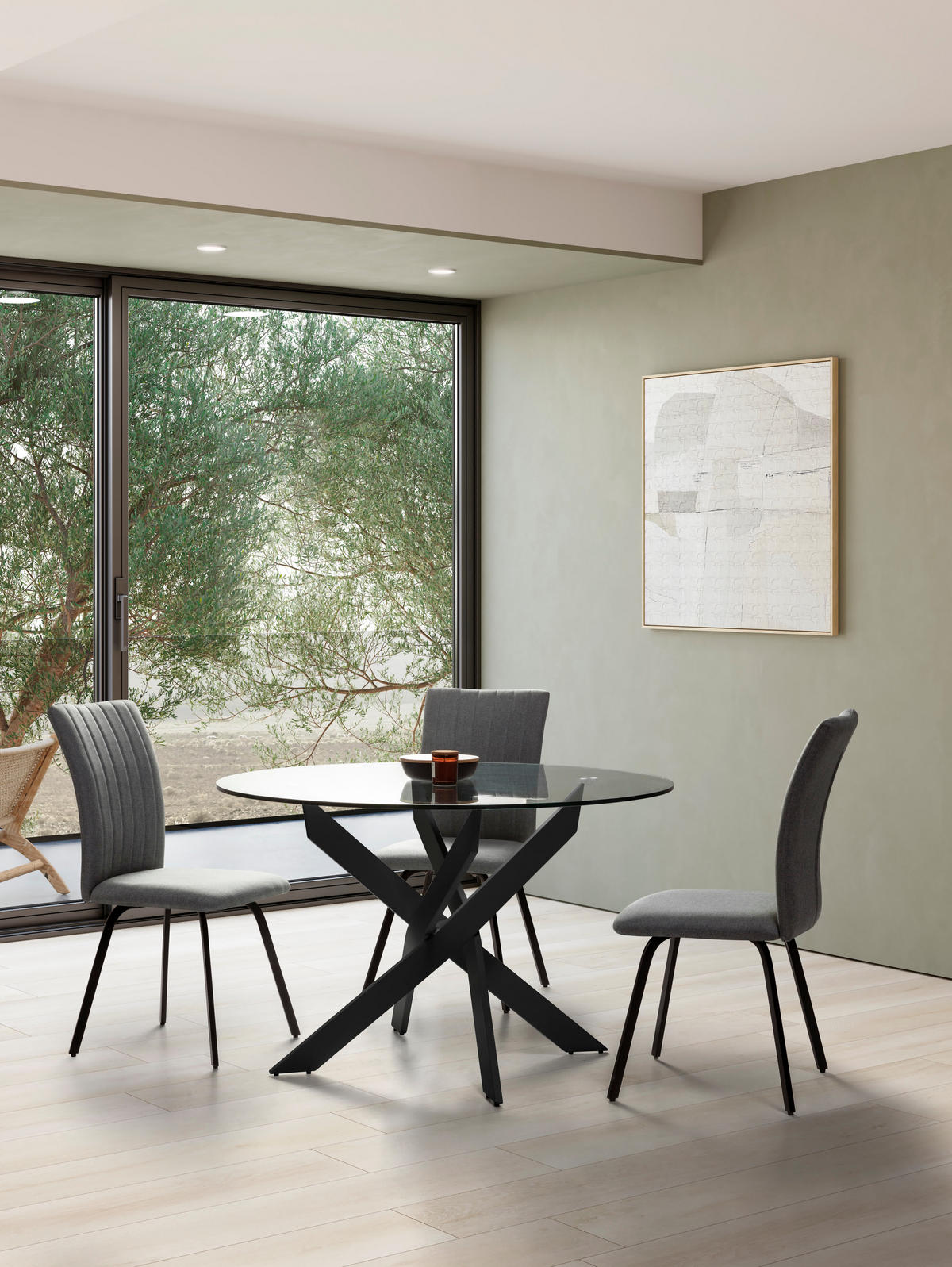 ESSTISCH Ruth Schwarz 120/120/76 cm - Schwarz, Metall (120/120/76cm)