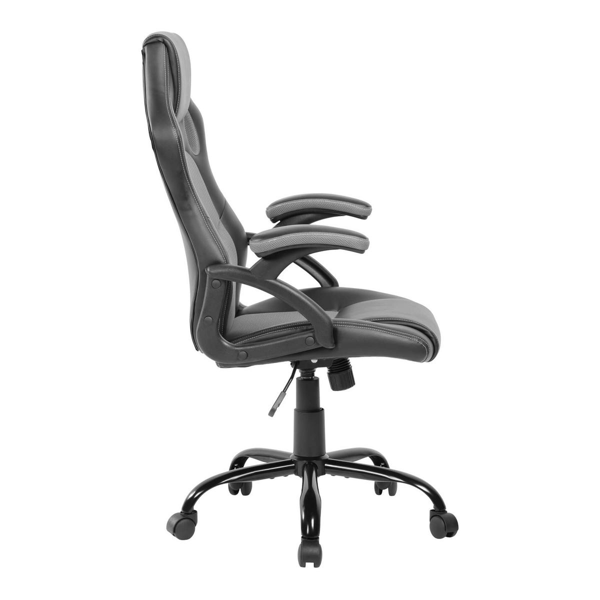 GAMINGSTUHL Schwarz 63/66/120 cm - Schwarz, Textil (63/120/66cm) - Mobili Rebecca