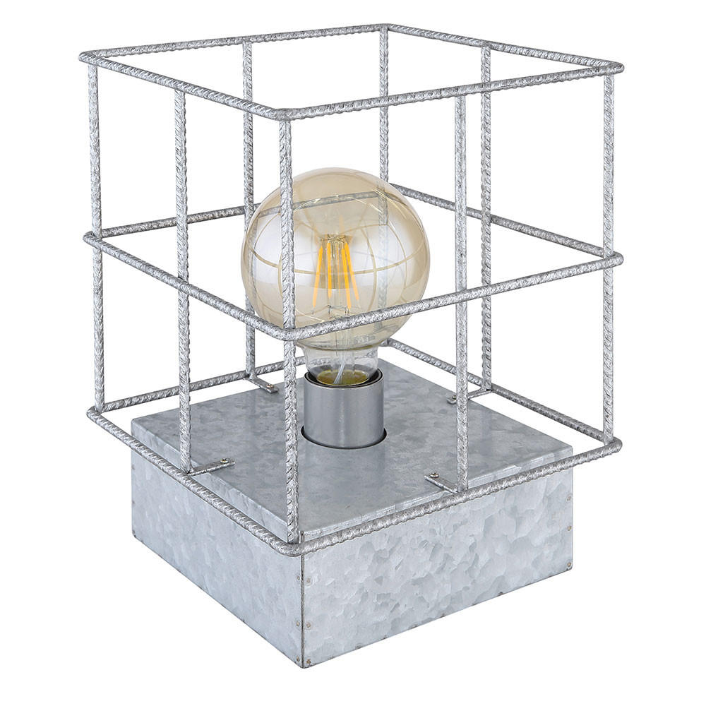 TISCHLEUCHTE MERRIL Silber Metall - Silberfarben, Metall (20/20/25cm) - Globo Lighting