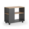 COUCHTISCH Marian Goldkraft Eiche/Anthrazit 70 x 36.6 cm mit Rollen - Anthrazit/Eiche Wotan, Holzwerkstoff (36.6/70/61cm) - Vicco