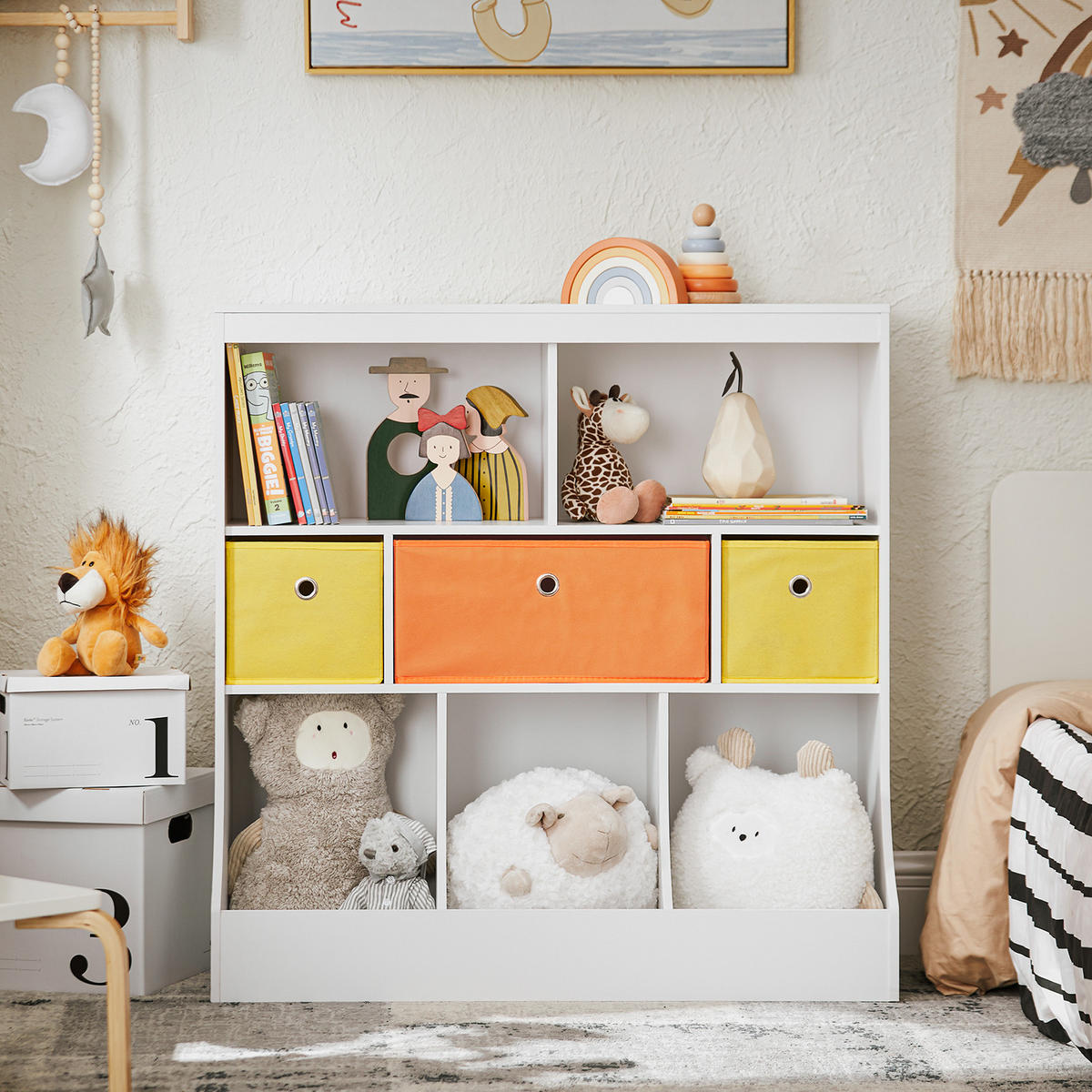 KINDERREGAL Weiß - Weiß, Holzwerkstoff (92/93/40cm) - SoBuy