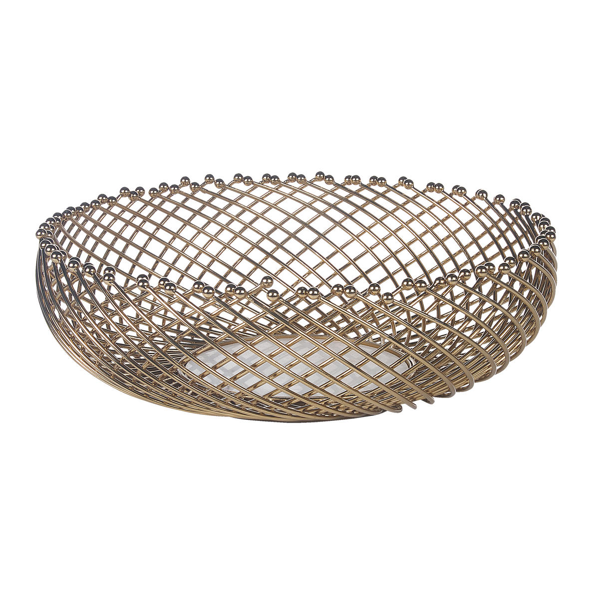 DEKOSCHALE Metall gold Baliung - Goldfarben, Metall (15cm) - Beliani