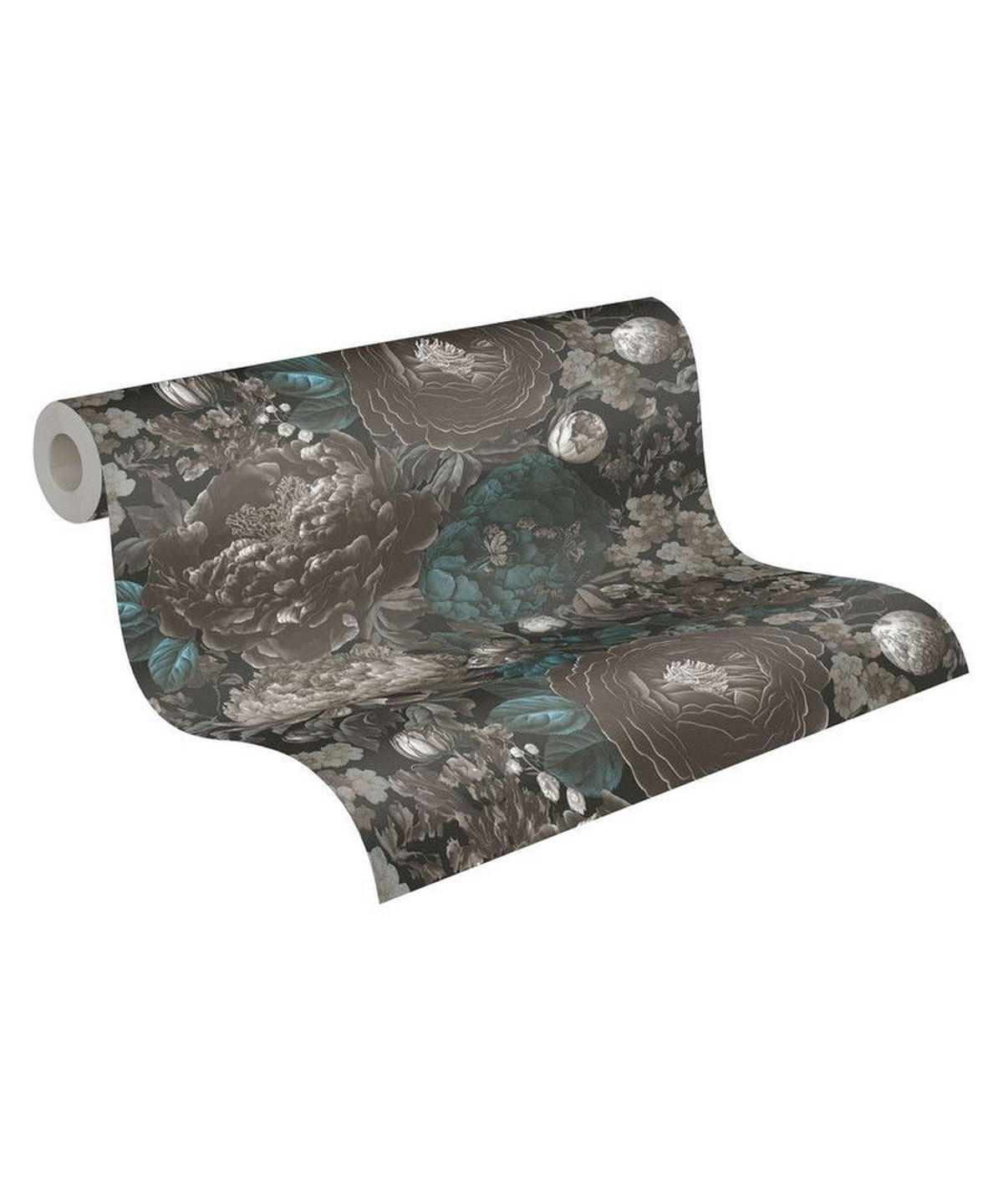 VLIESTAPETE Schwarz 53/1005 cm - Schwarz, Textil (53/1cm) - KUNSTLOFT
